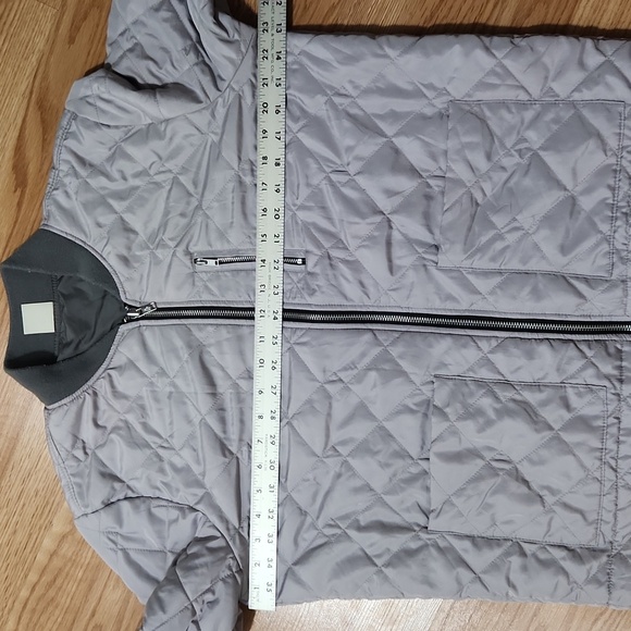 Abercrombie & Fitch Quilted Reversable Full Zip Womens Jacket Size Large - Picture 12 of 13